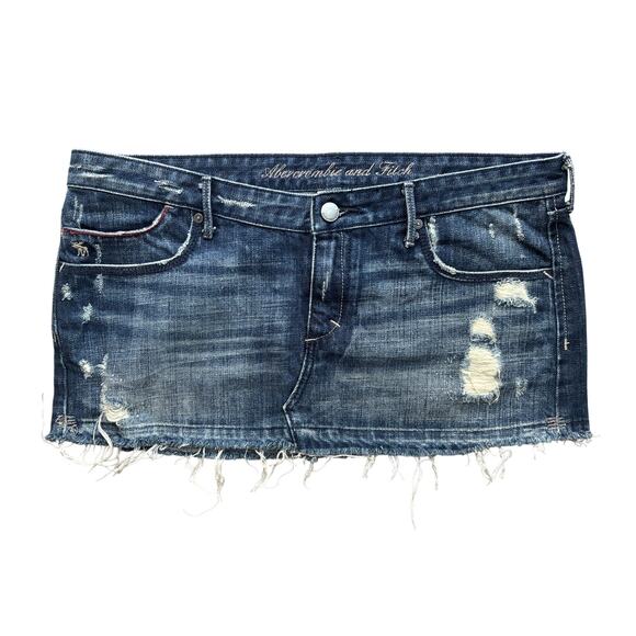 Abercrombie & Fitch Dresses & Skirts - Abercrombie and fitch jean mini skirt 6